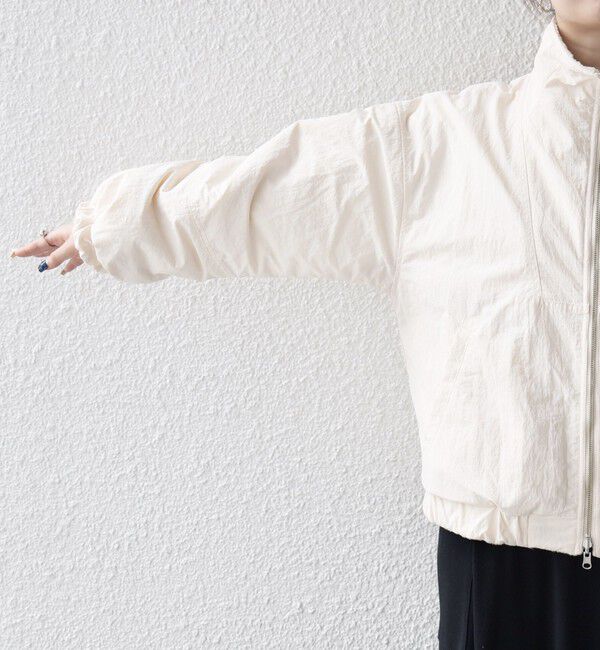 SHIPS any「SHIPS any: ナイロン &times; ボア リバーシブル スタンドカラー ショート ブルゾン」|ブルゾン・スタジャン|