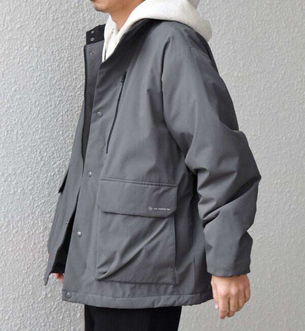 SHIPS any「SHIPS any:〈撥水/防風等〉多機能 中綿 2トーン スタンド ブルゾン 25AW◇」|ダウン|