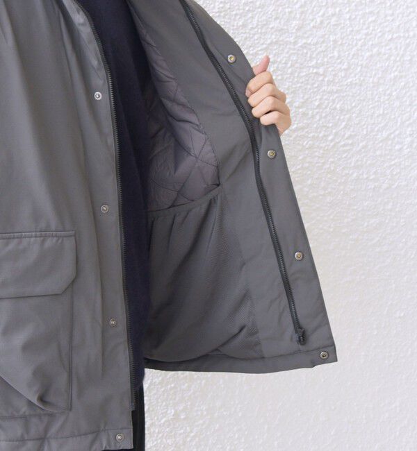 SHIPS any「SHIPS any:〈撥水/防風等〉多機能 中綿 2トーン スタンド ブルゾン 25AW◇」|ダウン|