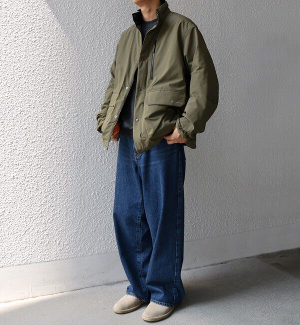 SHIPS any「SHIPS any:〈撥水/防風等〉多機能 中綿 2トーン スタンド ブルゾン 25AW◇」|ダウン|