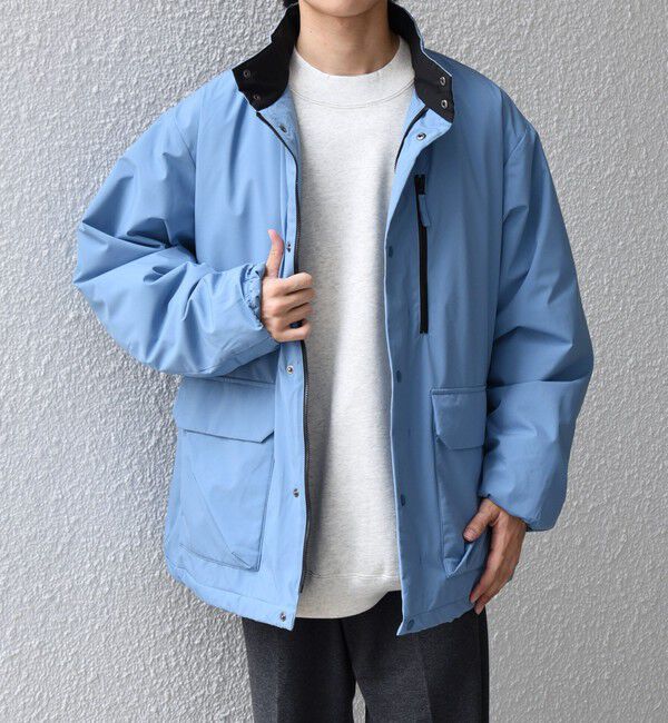 SHIPS any「SHIPS any:〈撥水/防風等〉多機能 中綿 2トーン スタンド ブルゾン 25AW◇」|ダウン|