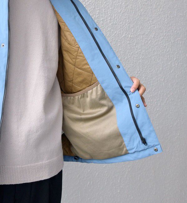 SHIPS any「SHIPS any:〈撥水/防風等〉多機能 中綿 2トーン スタンド ブルゾン 25AW◇」|ダウン|