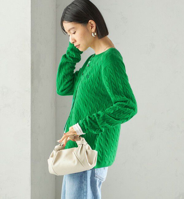 SHIPS for women「カシミヤ 細 ケーブル クルーネック カーディガン」|カーディガン|