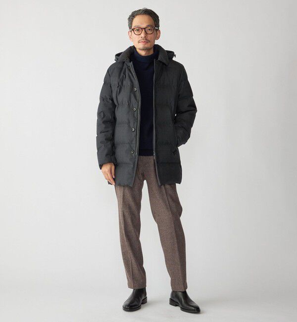 SHIPS「SHIPS: ウール 河田ダウン ピーコート」|ダウン|
