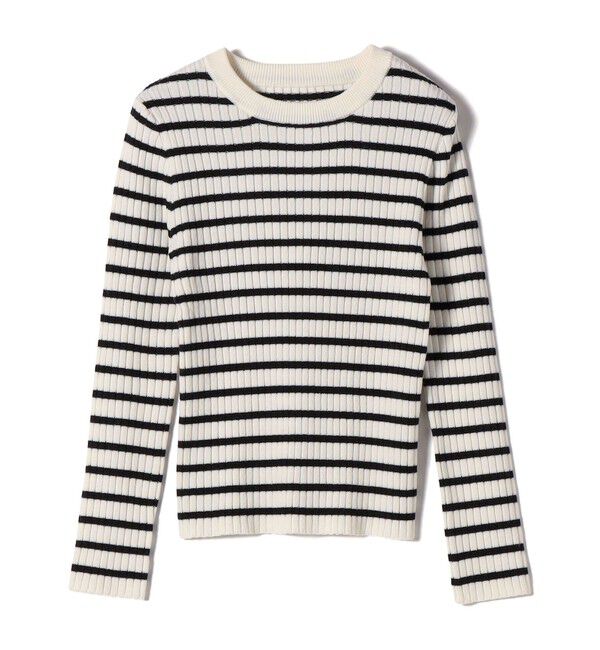 SHIPS Colors 「SHIPS Colors:〈手洗い可能〉ジップ ビスチェ &times; ボーダー ニット セット◇」|ニット・セーター|
