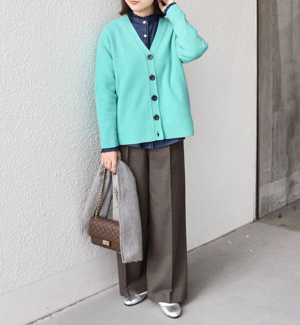 SHIPS Colors 「SHIPS Colors:〈手洗い可能〉CASHMILE(R) Vネック カーディガン」|カーディガン|