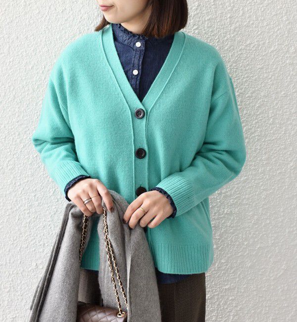 SHIPS Colors 「SHIPS Colors:〈手洗い可能〉CASHMILE(R) Vネック カーディガン」|カーディガン|