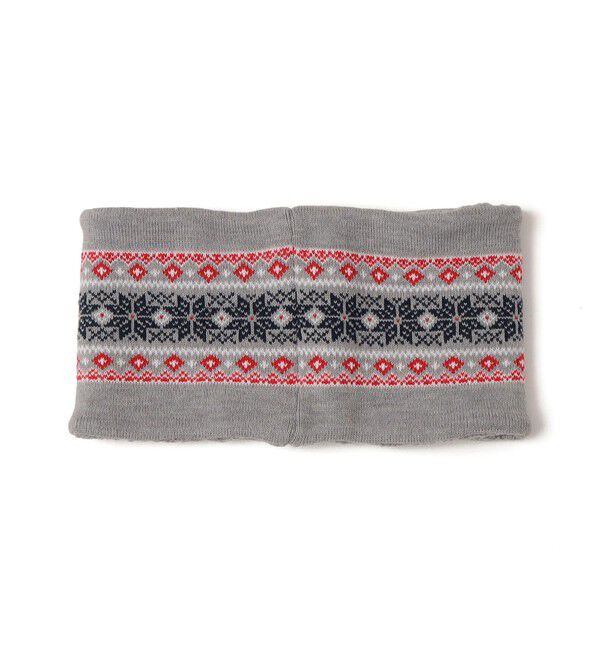 SHIPS KIDS「SHIPS KIDS:ジャカード&times;ケーブル リバーシブル ネックウォーマー」|その他|