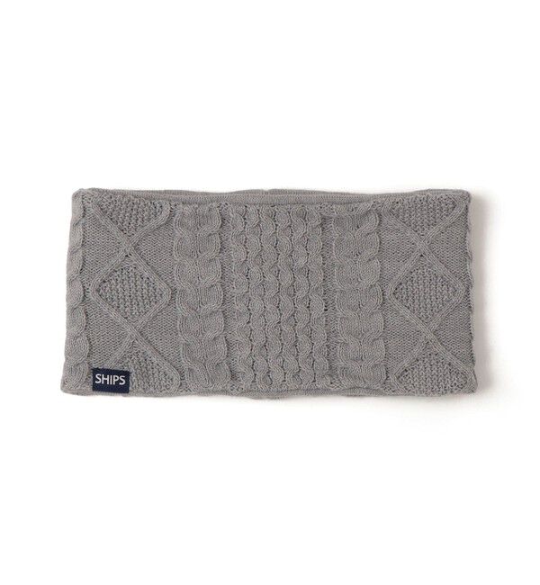SHIPS KIDS「SHIPS KIDS:ジャカード&times;ケーブル リバーシブル ネックウォーマー」|その他|