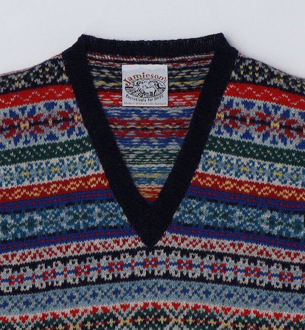 SHIPS「JAMIESONS KNITWEAR: FAIRISLE VEST」|ベスト・ジレ|