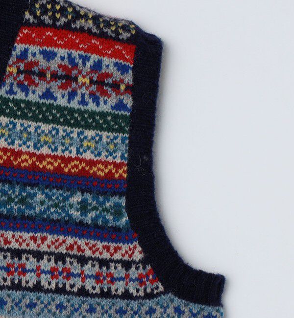 SHIPS「JAMIESONS KNITWEAR: FAIRISLE VEST」|ベスト・ジレ|