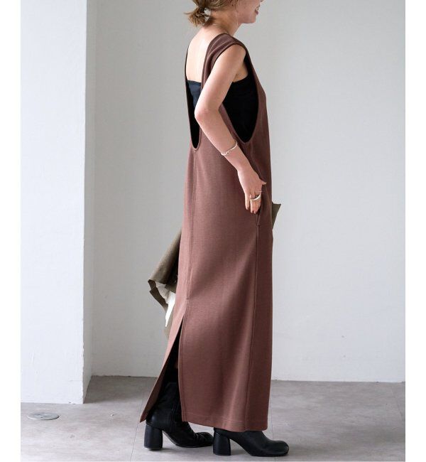 OUTDOOR PRODUCTS Usual Things「前後2WAY コットンWフェイスジャージージャンパースカート」|ワンピース|