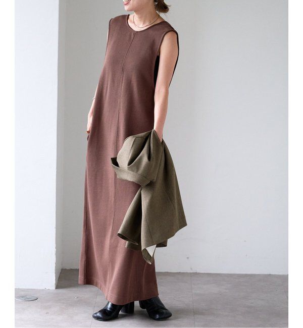 OUTDOOR PRODUCTS Usual Things「前後2WAY コットンWフェイスジャージージャンパースカート」|ワンピース|