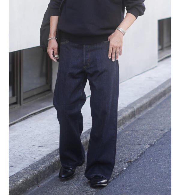 OUTDOOR PRODUCTS Usual Things「ULTデニムミッドライズルーズ5PKT」|デニム|