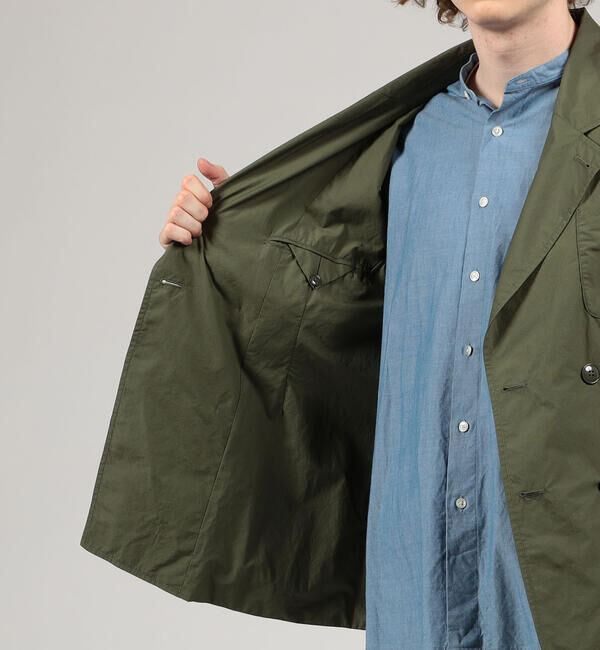 TOMORROWLAND MENS「スーピマコットンタイプライター 4Bダブルブレステッドジャケット」|テーラードジャケット|