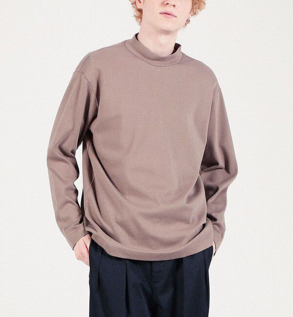 TOMORROWLAND MENS「スビンスムース モックネックロングスリーブカットソー」|Tシャツ・カットソー|