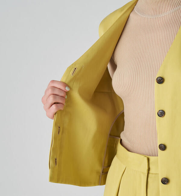 Ballsey「グロッシーツイル コンパクトジレ」|ベスト・ジレ|