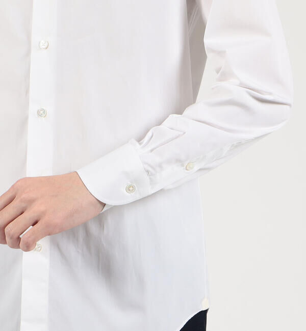 TOMORROWLAND MENS「120/2スーピマコットンブロード ワイドスプレッドカラーシャツ」|シャツ・ブラウス|