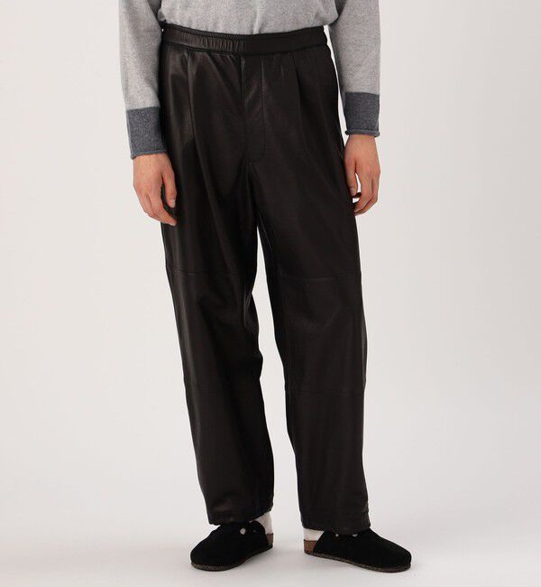 GALERIE VIE「ゴートレザー ストレートパンツ」|その他|