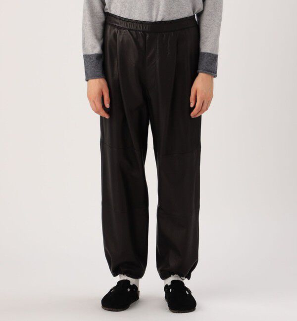 GALERIE VIE「ゴートレザー ストレートパンツ」|その他|