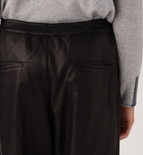 GALERIE VIE「ゴートレザー ストレートパンツ」|その他|