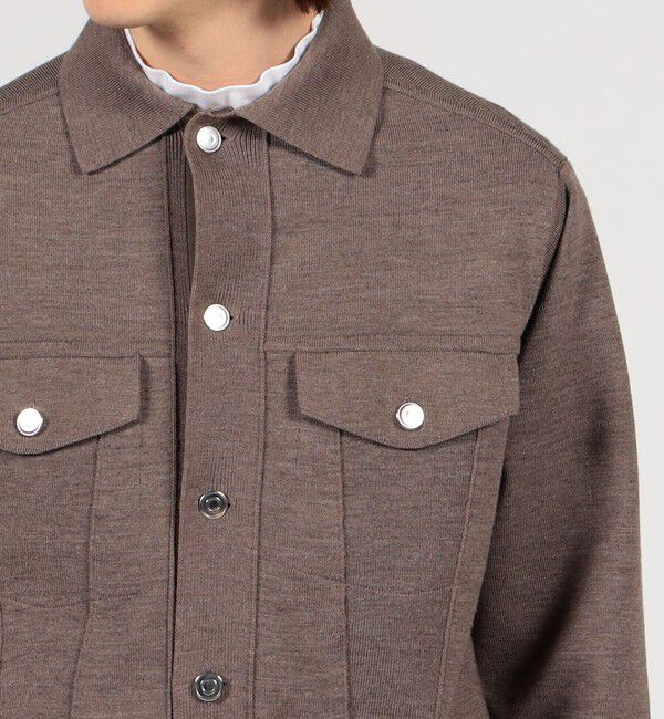 TOMORROWLAND MENS「ポリエステルウール ニットGジャン」|ニット・セーター|