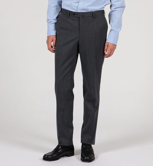 TOMORROWLAND MENS「ウールポリエステルギャバジン ノープリーツスリムスラックス」|スラックス|