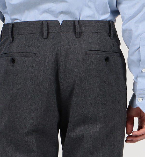 TOMORROWLAND MENS「ウールポリエステルギャバジン ノープリーツスリムスラックス」|スラックス|