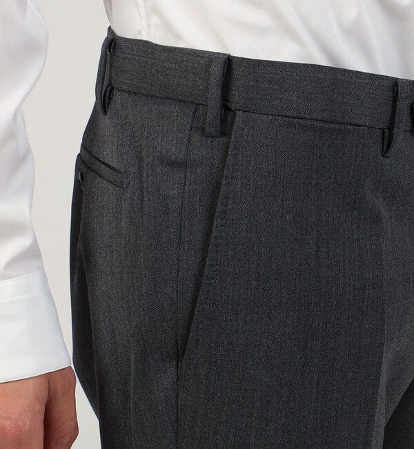 TOMORROWLAND MENS「ウールポリエステルギャバジン ノープリーツスリムスラックス」|スラックス|