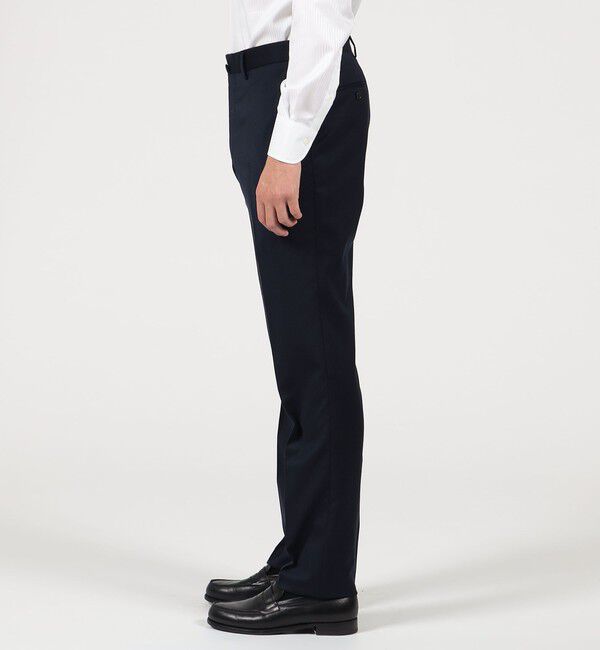 TOMORROWLAND MENS「ストレッチサキソニー ノープリーツスリムスラックス MARLANE」|スラックス|