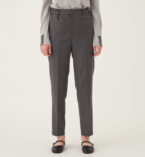 GALERIE VIE「ライトフラノストレッチ シガレットパンツ」|スラックス|