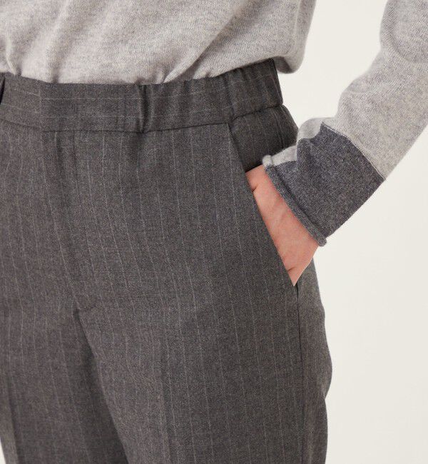 GALERIE VIE「ライトフラノストレッチ シガレットパンツ」|スラックス|