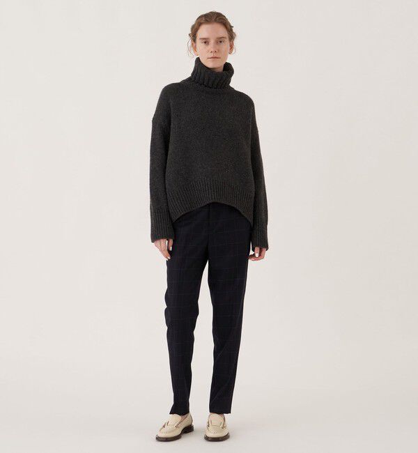 GALERIE VIE「ライトフラノストレッチ シガレットパンツ」|スラックス|