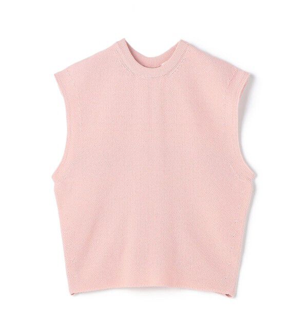 Ballsey「モスステッチ バックオープンベスト」|ニット・セーター|31 ピンク