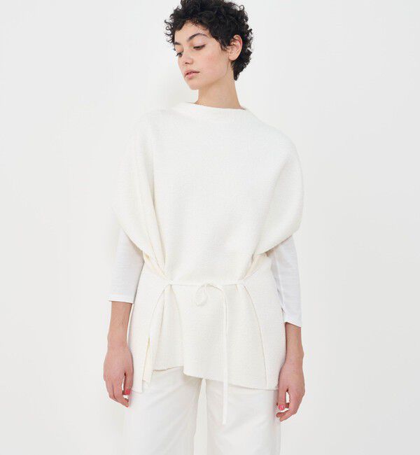 GALERIE VIE「ブークレダブルフェイス ラップマント」|ベスト・ジレ|