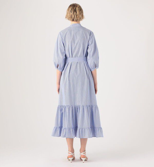 TOMORROWLAND BUYING WEAR「Evi Grintela Alma ストライプロングシャツワンピース」|ワンピース|