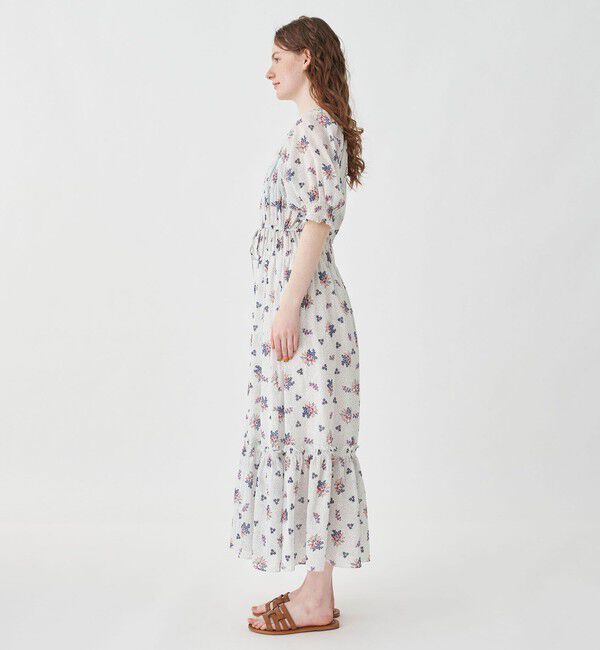 SOULEIADO「コットンジョーゼット シャーリングワンピース」|ワンピース|