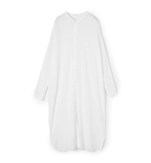 GALERIE VIE「ウォッシャブルレーヨン シャツワンピース」|ワンピース|11 ホワイト