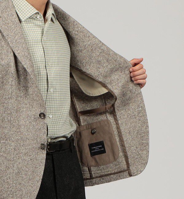 TOMORROWLAND BUYING WEAR「TAGLIATORE G-DAKAR22K ウールシルク シングルブレステッド2Bジャケット」|テーラードジャケット|