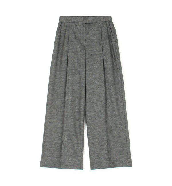 TOMORROWLAND collection「ポリエステルウールモクロディ センタープレスワイドパンツ」|スラックス|15 グレー