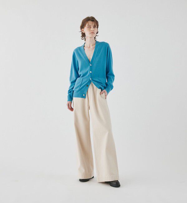 GALERIE VIE「シーアイランドカラーデニム イージーフレアパンツ」|デニム|