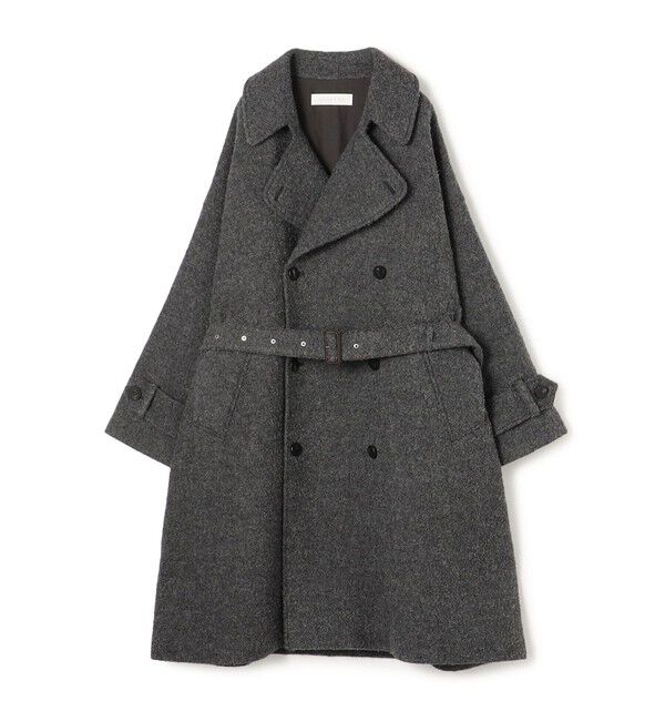 GALERIE VIE「エアブークレーウール ボリュームトレンチコート」|トレンチコート|17 チャコールグレー