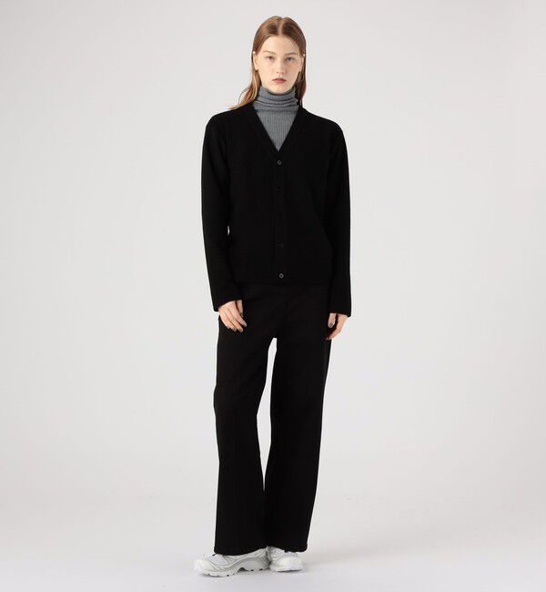 Edition「コットンポリエステル Vネックニットカーディガン」|カーディガン|