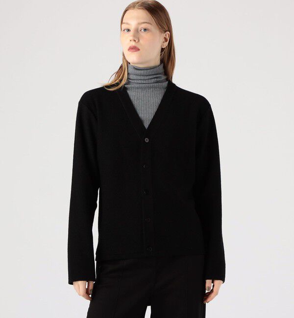 Edition「コットンポリエステル Vネックニットカーディガン」|カーディガン|