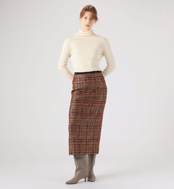 MACPHEE「マルチスパーク Iラインスカート」|タイト|