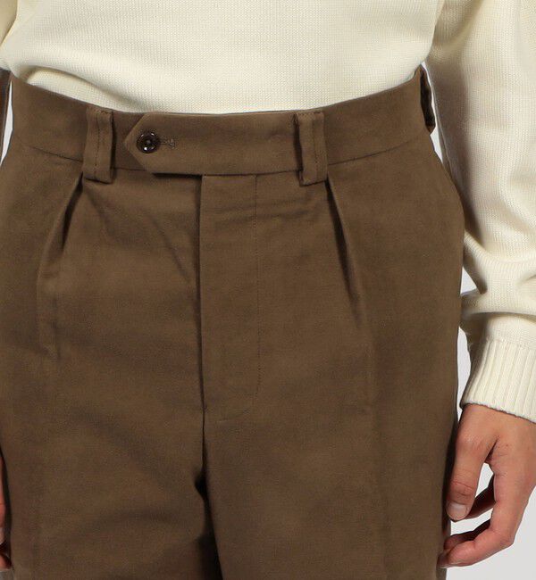 TOMORROWLAND MENS「コットンモールスキン 1インプリーツスラックス」|スラックス|