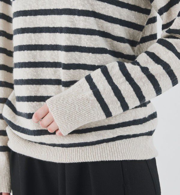 GALERIE VIE「カシミヤスラブ ボートネックプルオーバー」|ニット・セーター|