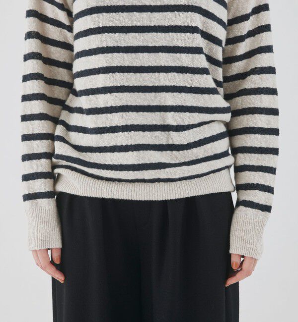 GALERIE VIE「カシミヤスラブ ボートネックプルオーバー」|ニット・セーター|