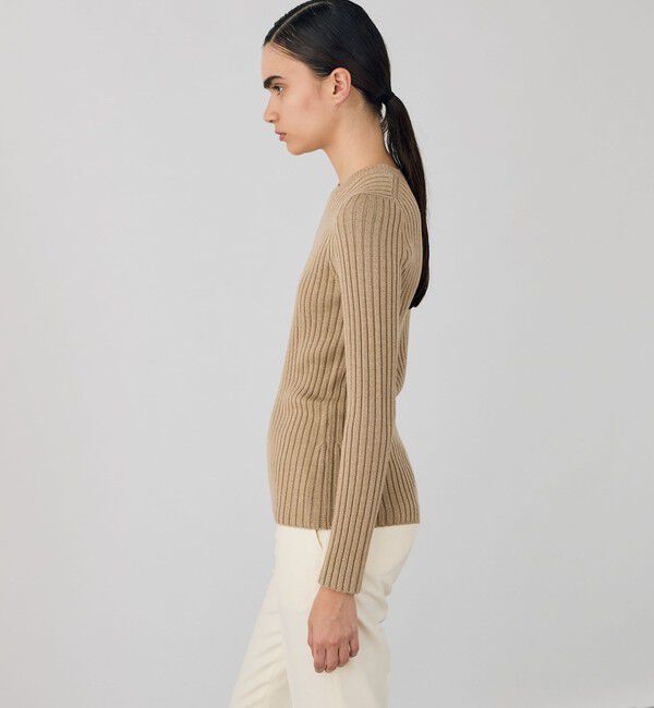 DES PRES「ウールベーシックリブ クルーネックプルオーバー」|ニット・セーター|