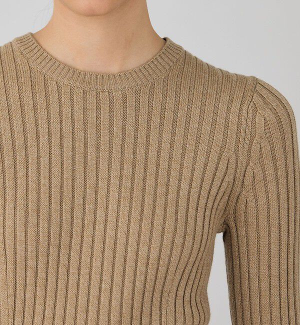 DES PRES「ウールベーシックリブ クルーネックプルオーバー」|ニット・セーター|